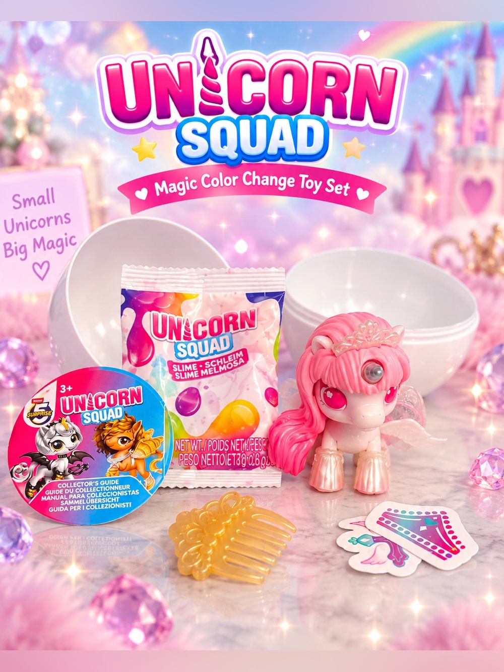Unicorn Squad Magic Color Change Surprise Playset - Pink & Purple